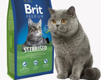 Brit Premium Cat Sterilised. Сухой корм для стерилизованных кошек,курица (1,5 кг)