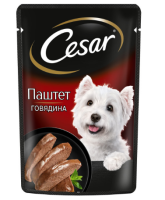 Cesar Влажный корм для взрослых собак Паштет с говядиной 80 гр