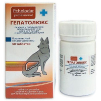 Гепатолюкс таблетки для собак Пчелодар (30 табл для мелк.пород)