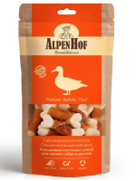 AlpenHof Лакомство Кальциевые косточки с уткой для мелких собак и щенков, 50 г. [уценка]
