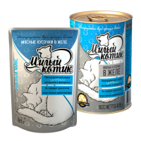 Милый котик Рыбный микс в желе 415 г. [уценка]