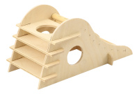 Горка с домиком пластиковая д/грызунов Джи Пи Ай