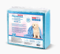 ЗОО Няня Пеленки одноразовые гигиенические супер тонкие гелевые [30 шт] 60х90
