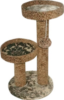 ПВ-36 Стойка когтеточка круглая с 2-мя платформами Ашера