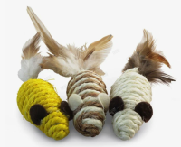 Набор игрушек для кошек [3 мыши], 55 мм. Триол