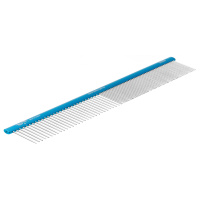 Расческа алюм. 30 см с овальной синей ручкой, зуб 3,4 см, 50/50 53306	 Пет лайн