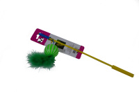 Россия Дразнилка-удочка 36 см. пласт. шар большой с пером [СТ8714]