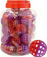 Триол Игрушка Мяч для кошек, красно-фиолетовый