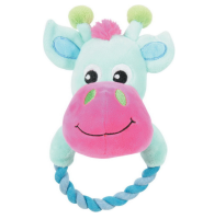 ZOLUX, Плюшевая игрушка для щенков "Слоник с кольцом", серая