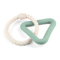 Игрушка для собак из термопластичного эластомера "Треугольник с плетеным кольцом", 250мм Triol