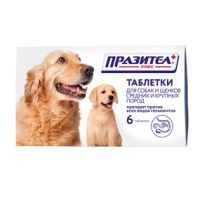 Астрафарм ПРАЗИТЕЛ+ д/с и щен.круп.пор.6таб.Астрафарм *10