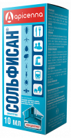 Apicenna Сольфисан бытовой от блох, комаров, клещей, клопов, мух, 10 мл