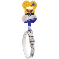 Амуниция Ошейник Ошейник для собак 1,5*37см "Шотландская клетка" Ultramarine (голубой)