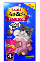 Inaba ChuruBee для кошек лакомство Трубоч,тунец Магуро,КурФ 4шт/10г ПОШТУЧНО