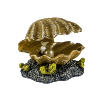 Растение пласт. GLOFISH с GLO-эффектом раковина-жемчужница-декорация