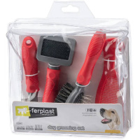 Набор щёток GRO 5959 для ухода за шерстью для собак Ферпласт
