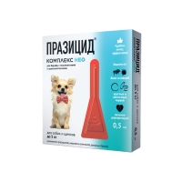 Празицид-КОМПЛЕКС НЕО д/собак и щенков до 5кг. против внутренних и внешних паразитов 1 пипетка 0,5мл [1 шт]