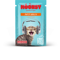 MOONSY Пауч для котят в соусе c цыпленком 80 г.