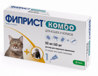 Кап.Фиприст Комбо для кошек и хорьков [+личиночная стадия] 0,5 мл, KRKA [уценка]