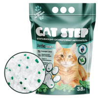 Cat Step Arctic Fresh Mint, наполнитель впитывающий силикагелевый, 3,8л
