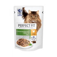 Перфект Фит 75гр для стерилизованных кошек 7+ курица [уценка]