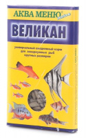 Аква Меню Великан Корм для крупных аквариумных рыб, 35 г.