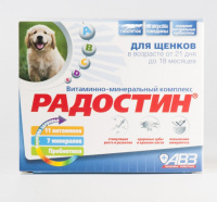 Агроветзащита Радостин витамины для щенков в возрасте от 21 дня до 18 месяцев 90таблеток [уценка]
