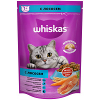 Whiskas сухой корм для кошек с лососем, 5 кг. (350гр)