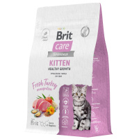 Brit CARE, Сухой корм с индейкой для котят, беременных и кормящих кошек "Cat Kitten Healthy Growth" (400 гр)