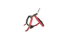 Осипов Шлейка для собак, кожаная с капроном и подкладкой, ремни 26 мм