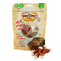 Мнямс для собак кальцинированные косточки с уткой