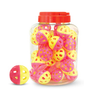 Игрушка для кошек "Мяч-погремушка", желто-розовый, d35 мм.Triol