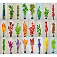 BARBUS Шелковое растение в ассортименте 30 см. [24 шт МИКС] Stock 025