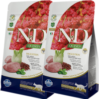 Farmina N&D QUINOA DIGESTION LAMB Adult, беззерновой корм для взрослых кошек с чувствительным пищеварением, киноа, ягненок, фенхель и мята, (300гр)
