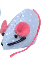 Игрушка для кошек Мышь горошек 5,5 см