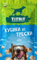 Титбит 027813 Рыбные лакомства д/собак Кубики из трески 80г
