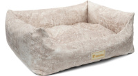 Лежанка для животных прямоугольная «Искра» L, бежевая, 620*550*180мм Gamma