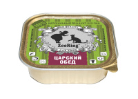 ZOORING Консервы для кошек паштет Царский обед 100 г.