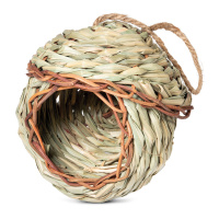 Гнездо-Домик NATURAL для птиц из луговых трав "Избушка", d135x*145/265мм