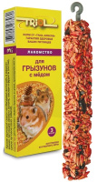 Триол Стандарт палочки для грызунов с медом 3шт. 80 г