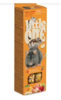 Little One Палочки для хомяков, крыс, мышей и песчанок с фруктами и орехами, 2х60 г
