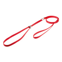 Петля ринговочная [лента-плоская 10мм] с прищепкой 50см д/грум. стойки-кронштейна [красная] Пет лай