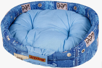 Лежак Бабочка, размер 52х46х13 см XODY. Хлопок. (размер 52х46х13)