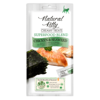 Лакомство Петтрик Natural Kitty крем-суп для кошек Курица и морские водоросли, 4х12 гр.