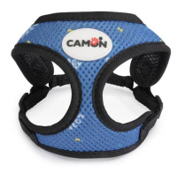 Камон Шлейка регулируемая с поводком для собак мелких пород голубая