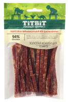 Титбит Нарезка мраморная из баранины д/собак Золотая коллекция 80г