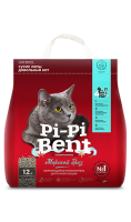Pi-Pi-Bent Морской бриз, наполнитель для кошек, комкующийся, 5 кг