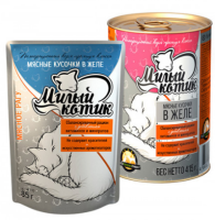 Милый котик Мясное рагу в желе 415 г. [уценка]
