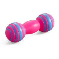 Триол Игрушка для собак, Гантель полосатая, 110 мм.