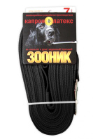 Зооник Поводок капроновый с латексной нитью 7м*20 мм., Черный